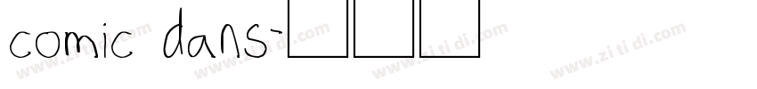 comic dans字体转换